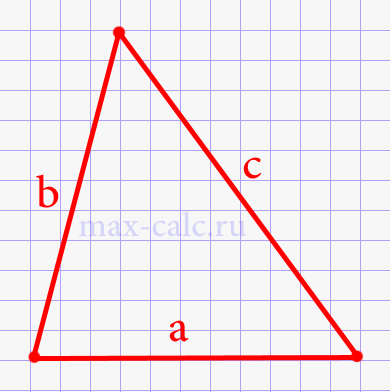 Площадь треугольника разностороннего по формуле Герона