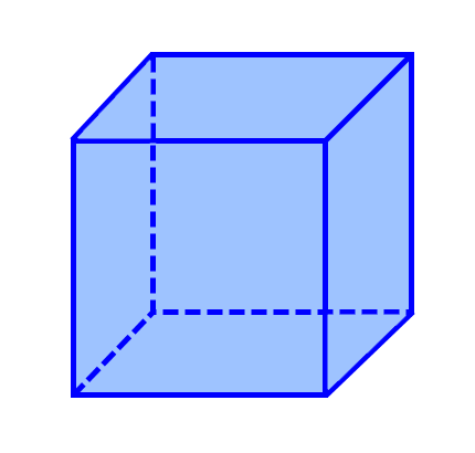 площадь полной и боковых поверхностей куба
