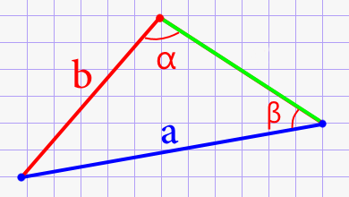 Сторона треугольника через известную сторону и два угла