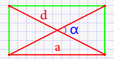 Тупой угол ромба через короткую диагональ и сторону