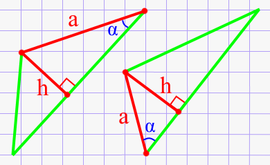 Угол треугольника через высоту и катет